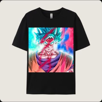 Image imprimée avec son fond : un rectangle sur le t-shirt